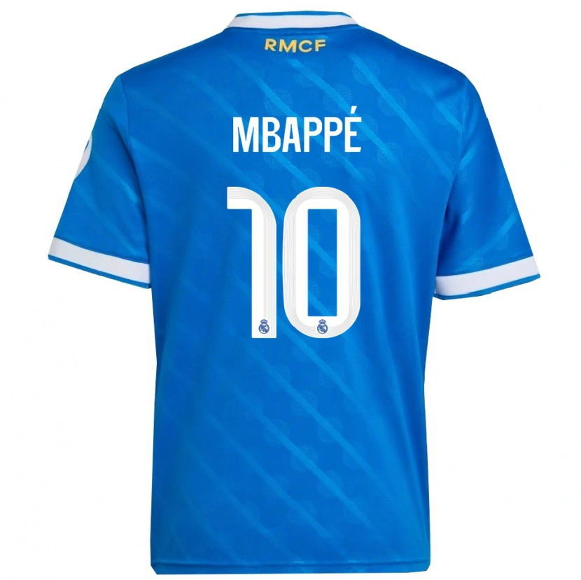 Danxen Kinder Kylian Mbappé #10 Blau Weiß Ausweichtrikot Trikot 2025/26 T-Shirt Schweiz