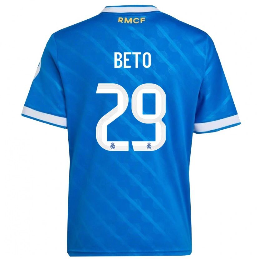 Danxen Kinder Beto Martínez #29 Blau Weiß Ausweichtrikot Trikot 2025/26 T-Shirt Schweiz