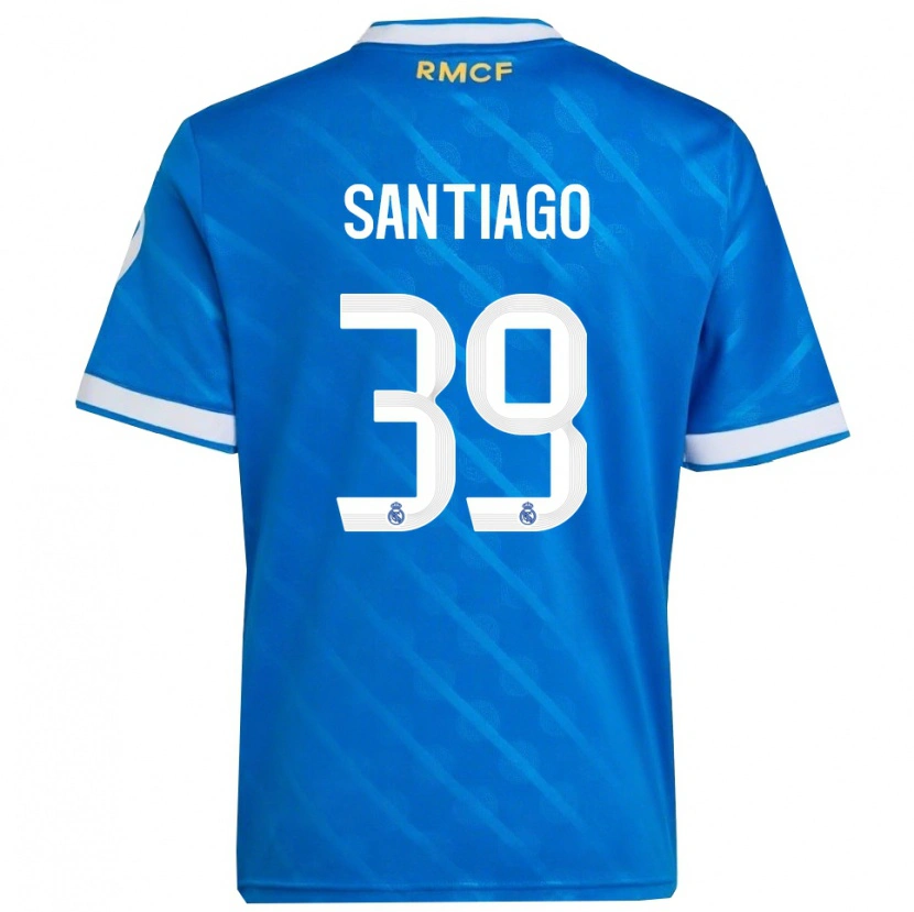 Danxen Kinder Aimar Santiago #39 Blau Weiß Ausweichtrikot Trikot 2025/26 T-Shirt Schweiz