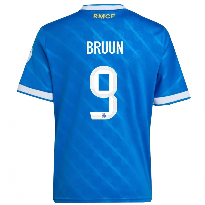 Danxen Kinder Signe Bruun #9 Blau Weiß Ausweichtrikot Trikot 2025/26 T-Shirt Schweiz