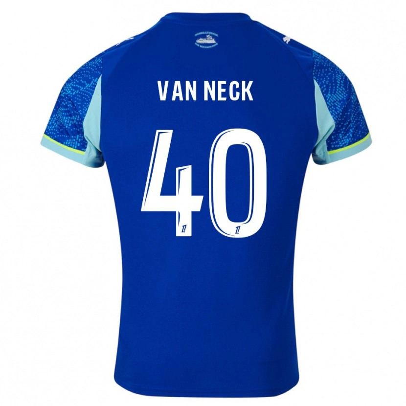 Danxen Kinder Jelle Van Neck #40 Himmelblau Weiß Ausweichtrikot Trikot 2025/26 T-Shirt Schweiz