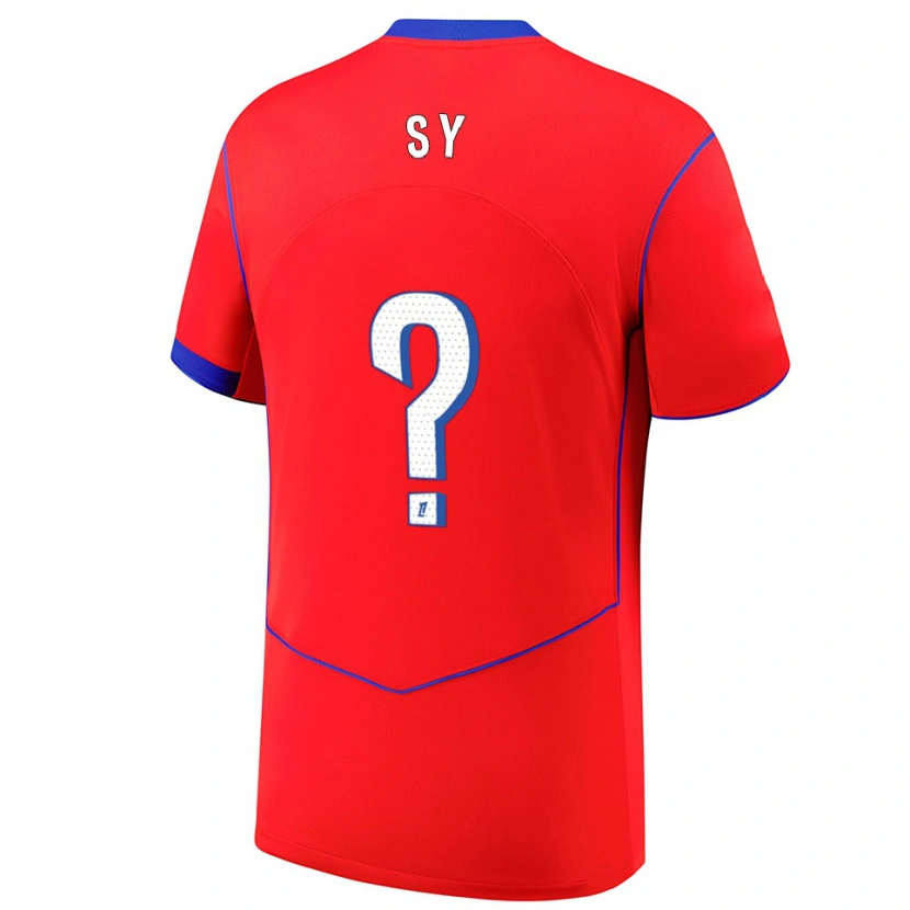 Danxen Kinder Bocar Sy #0 Rot Blau Weiß Ausweichtrikot Trikot 2025/26 T-Shirt Schweiz