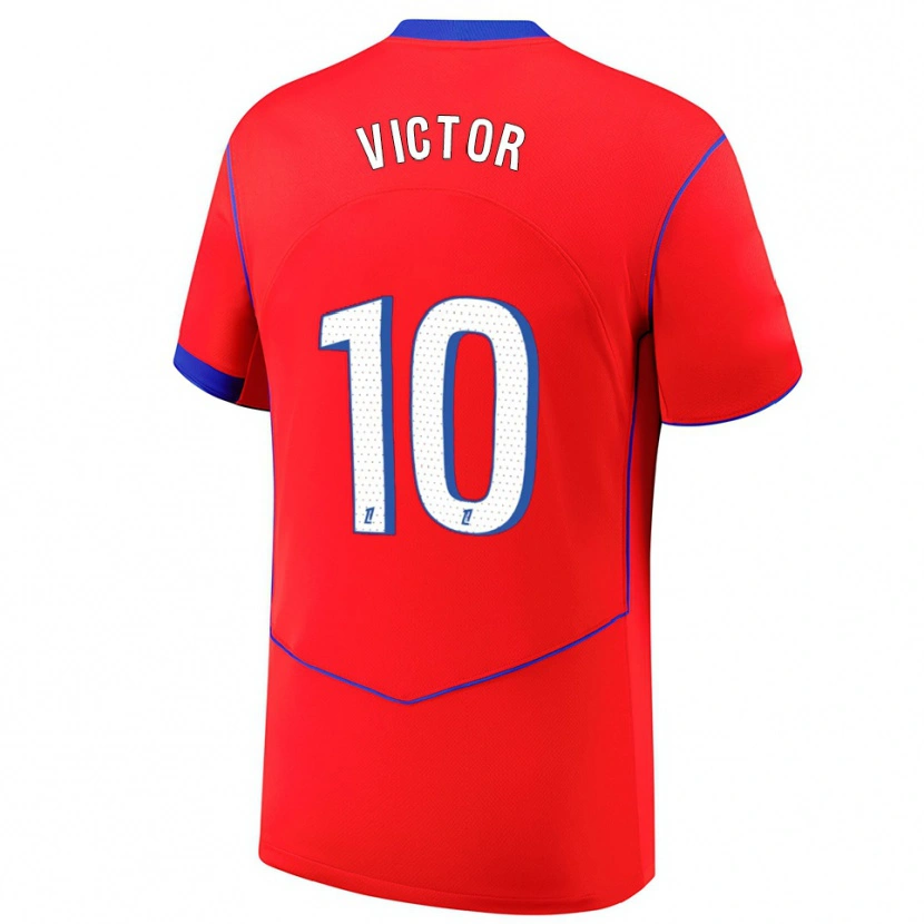Danxen Kinder Ayrton Victor #10 Rot Blau Weiß Ausweichtrikot Trikot 2025/26 T-Shirt Schweiz