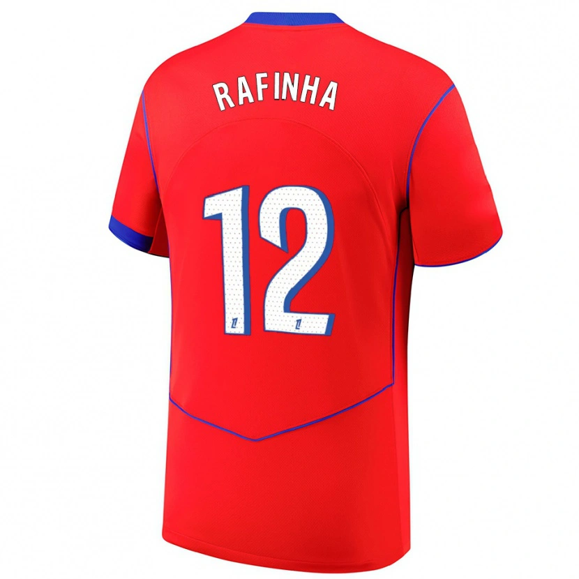 Danxen Kinder Rafinha #12 Rot Blau Weiß Ausweichtrikot Trikot 2025/26 T-Shirt Schweiz