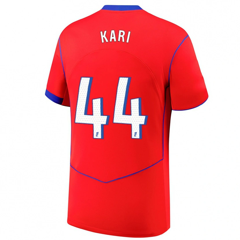 Danxen Kinder Ayman Kari #44 Rot Blau Weiß Ausweichtrikot Trikot 2025/26 T-Shirt Schweiz