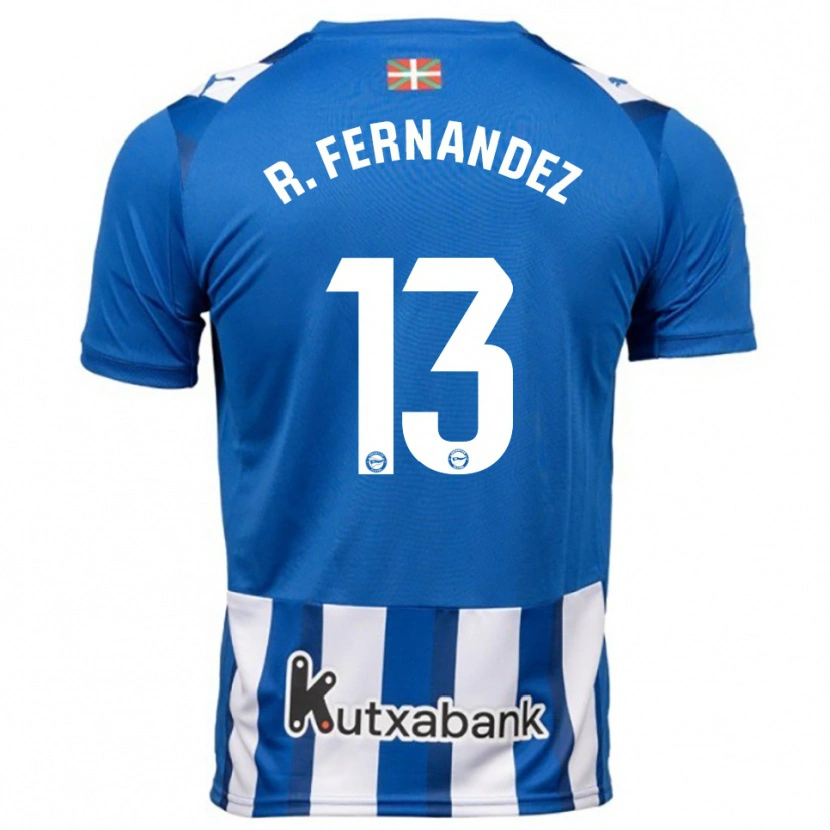 Danxen Herren Raúl Fernández #13 Blau Weiß Heimtrikot Trikot 2025/26 T-Shirt Schweiz