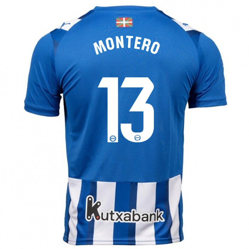 Danxen Herren Rubén Montero #13 Blau Weiß Heimtrikot Trikot 2025/26 T-Shirt Schweiz