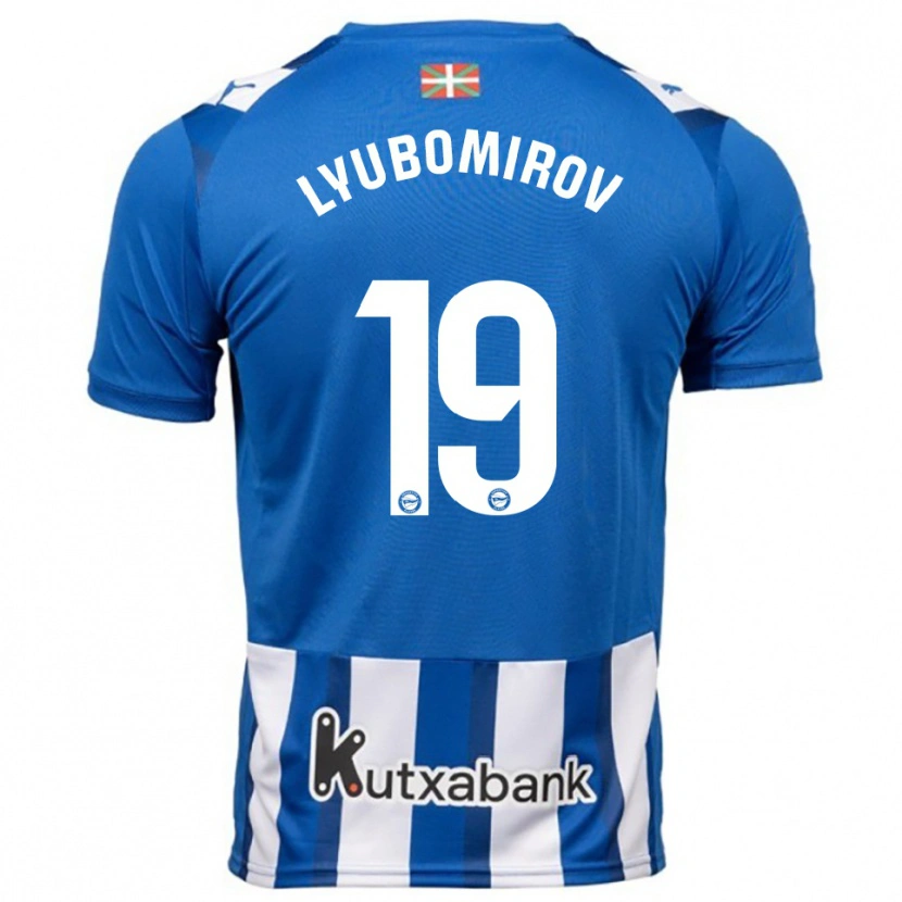 Danxen Herren Daniel Lyubomirov #19 Blau Weiß Heimtrikot Trikot 2025/26 T-Shirt Schweiz