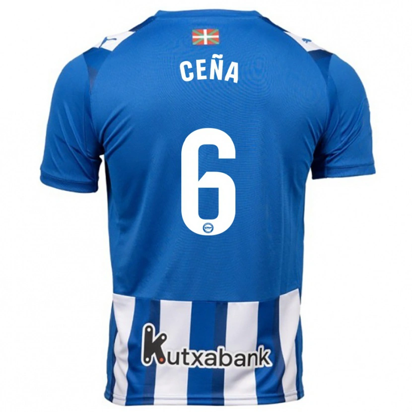 Danxen Herren Marcos Ceña #6 Blau Weiß Heimtrikot Trikot 2025/26 T-Shirt Schweiz