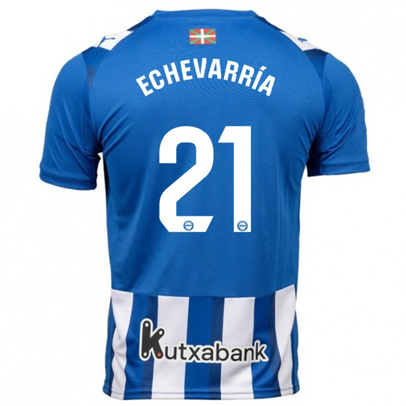 Danxen Herren Martin Echevarría #21 Blau Weiß Heimtrikot Trikot 2025/26 T-Shirt Schweiz