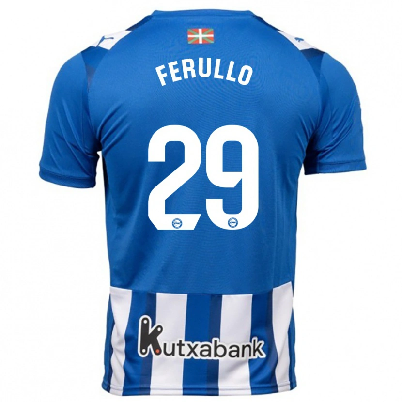 Danxen Herren Flavio Ferullo #29 Blau Weiß Heimtrikot Trikot 2025/26 T-Shirt Schweiz