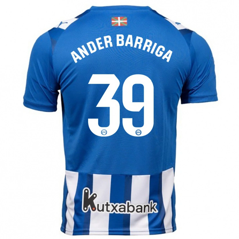 Danxen Herren Jon Ander Barriga #39 Blau Weiß Heimtrikot Trikot 2025/26 T-Shirt Schweiz