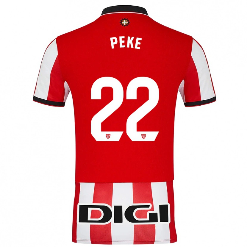 Danxen Herren Ainize Barea Núñez #22 Rot Weiß Heimtrikot Trikot 2025/26 T-Shirt Schweiz