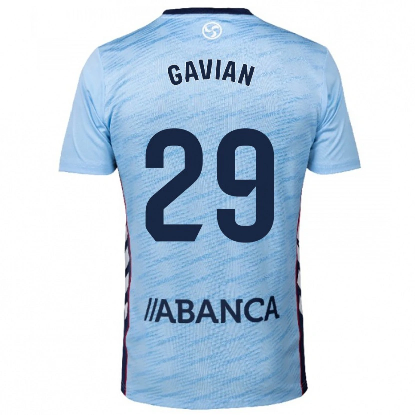 Danxen Herren Pablo Gavián #29 Himmelblau Rot Heimtrikot Trikot 2025/26 T-Shirt Schweiz