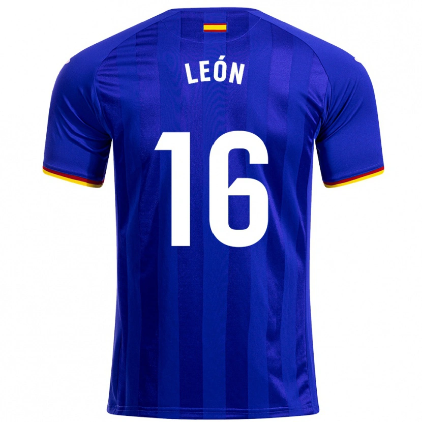 Danxen Herren Carlos León #16 Blau Rot Gelb Heimtrikot Trikot 2025/26 T-Shirt Schweiz