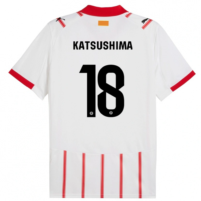 Danxen Herren Shinnosuke Katsushima #18 Weiß Rot Heimtrikot Trikot 2025/26 T-Shirt Schweiz