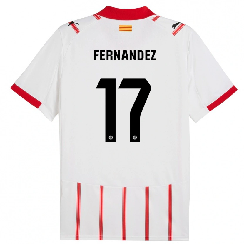 Danxen Herren Daniel Fernández #17 Weiß Rot Heimtrikot Trikot 2025/26 T-Shirt Schweiz