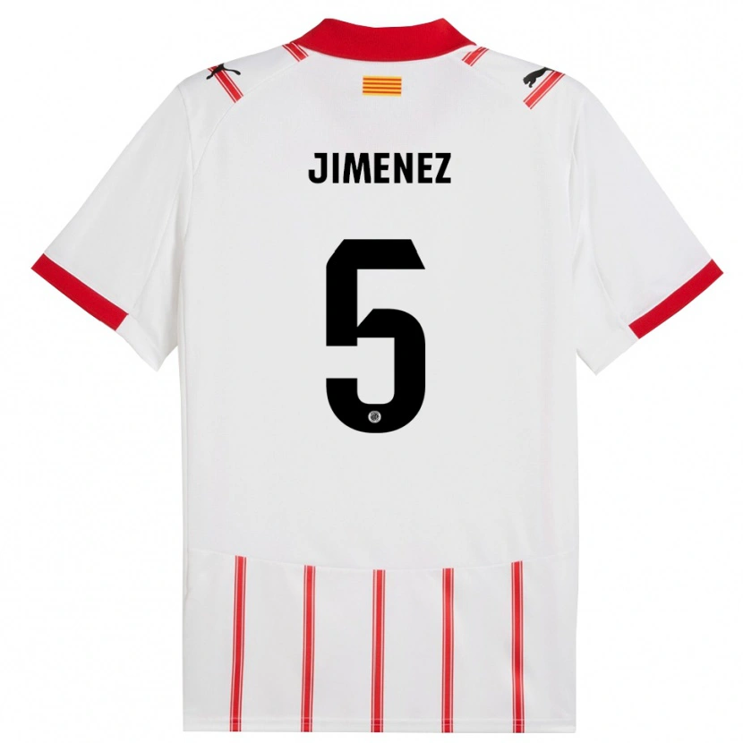 Danxen Herren Ángela Jiménez #5 Weiß Rot Heimtrikot Trikot 2025/26 T-Shirt Schweiz