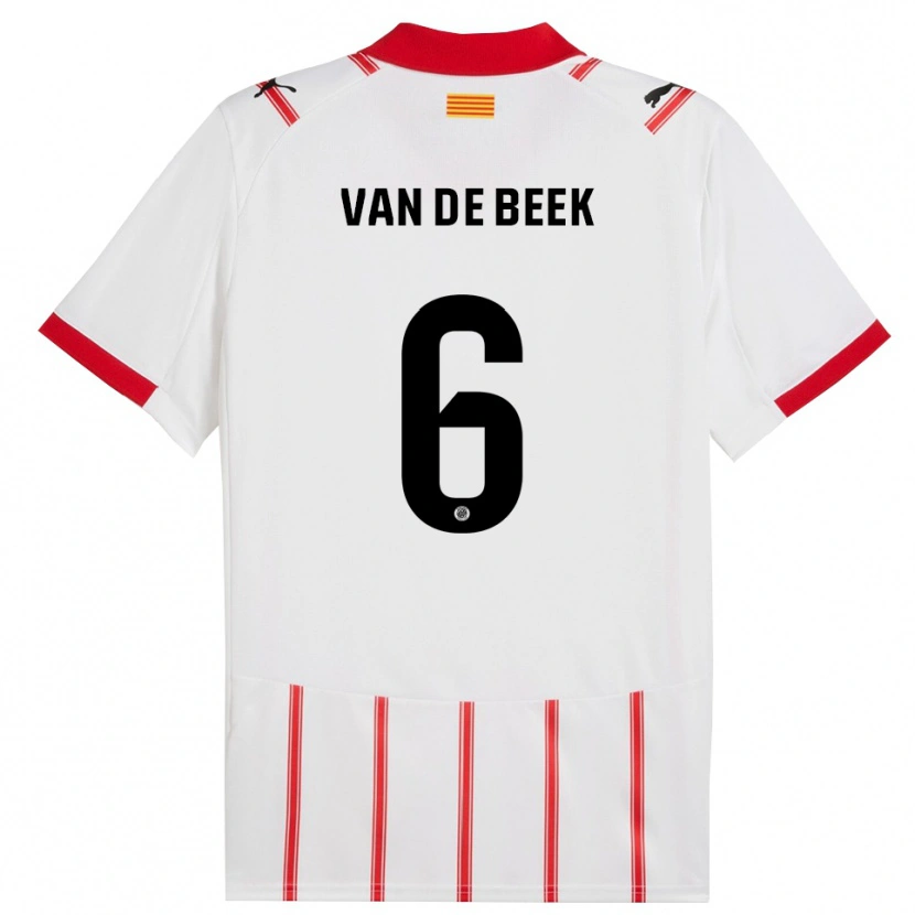 Danxen Herren Donny Van De Beek #6 Weiß Rot Heimtrikot Trikot 2025/26 T-Shirt Schweiz