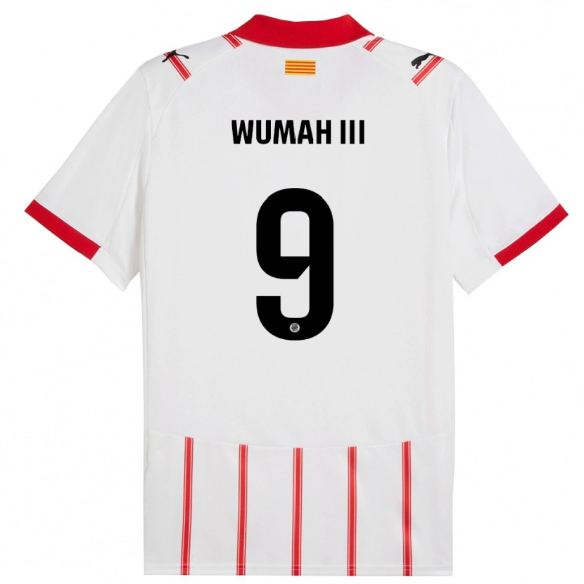 Danxen Herren Edward Wumah Iii #9 Weiß Rot Heimtrikot Trikot 2025/26 T-Shirt Schweiz