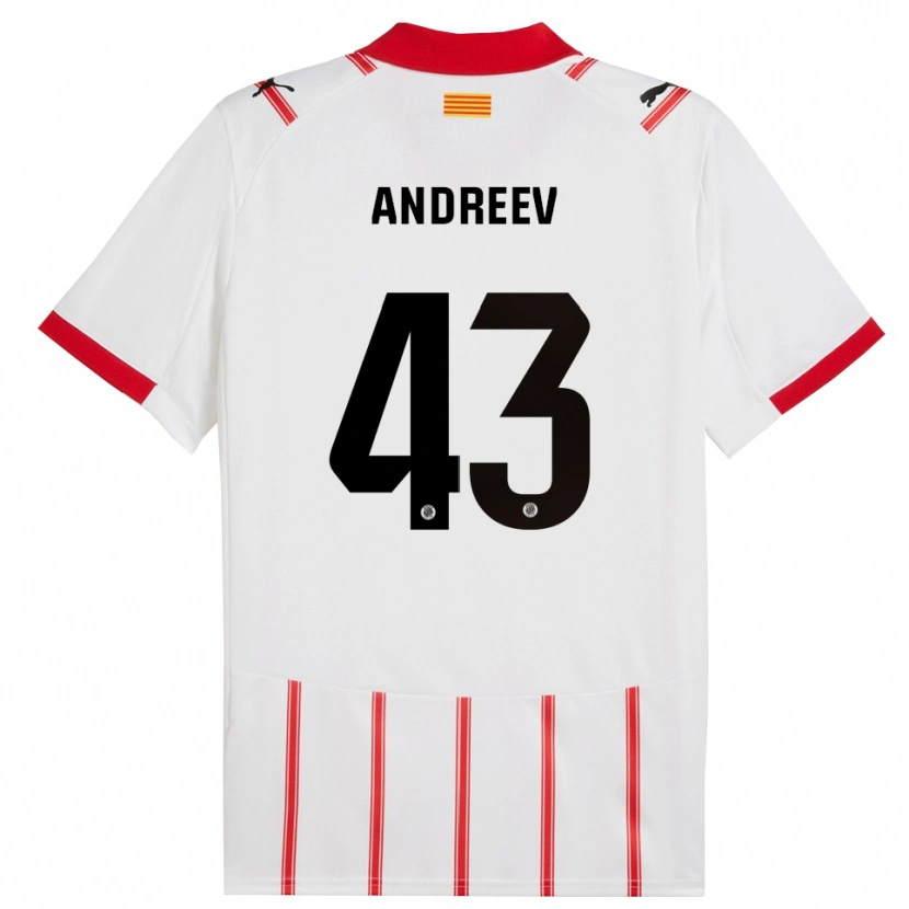 Danxen Herren Aleksandar Andreev #43 Weiß Rot Heimtrikot Trikot 2025/26 T-Shirt Schweiz