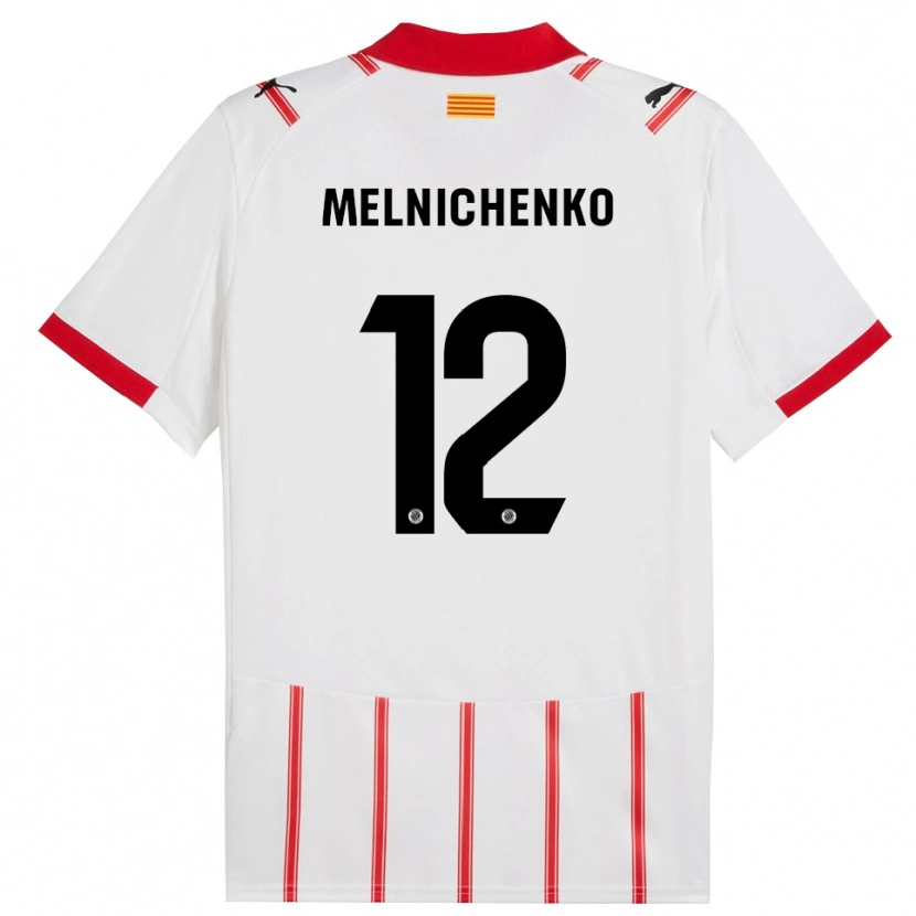 Danxen Herren Dmytro Melnichenko #12 Weiß Rot Heimtrikot Trikot 2025/26 T-Shirt Schweiz