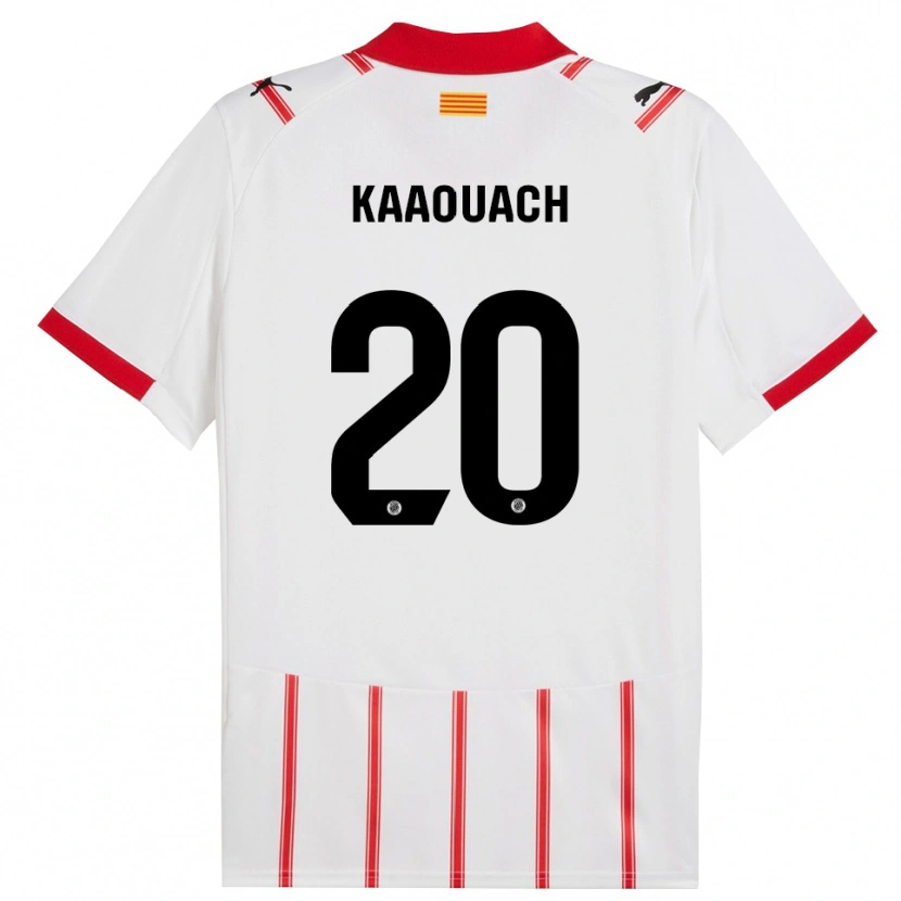 Danxen Herren Nabil Kaaouach #20 Weiß Rot Heimtrikot Trikot 2025/26 T-Shirt Schweiz