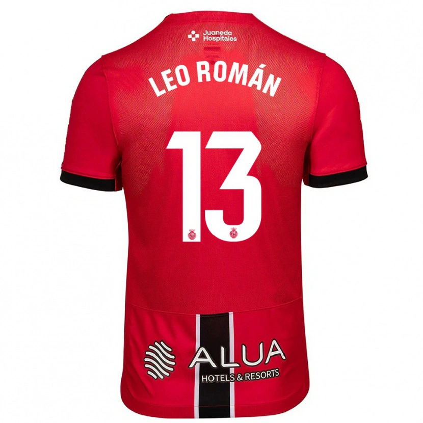Danxen Herren Leo Román #13 Rot Schwarz Heimtrikot Trikot 2025/26 T-Shirt Schweiz