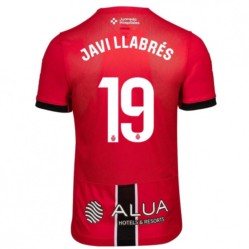 Danxen Herren Javi Llabrés #19 Rot Schwarz Heimtrikot Trikot 2025/26 T-Shirt Schweiz