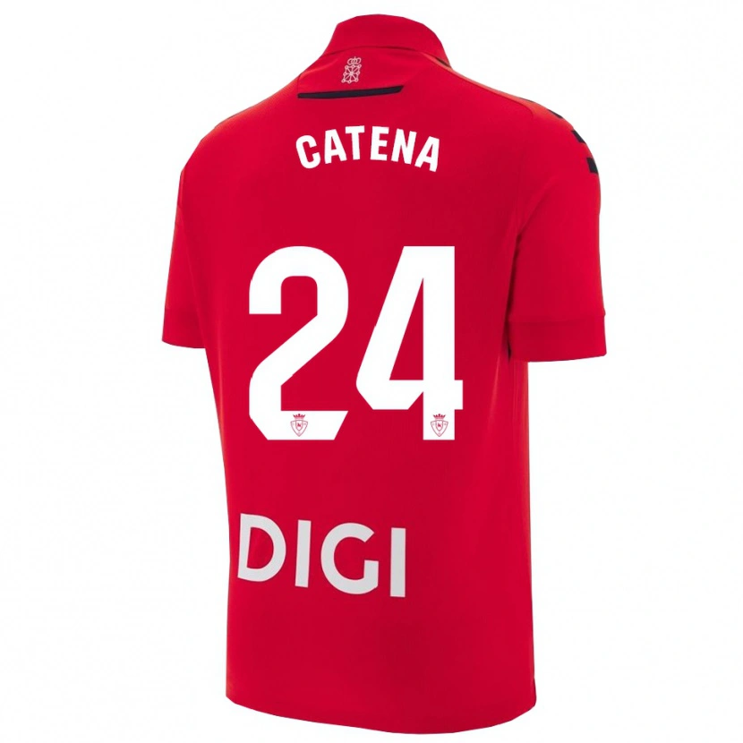 Danxen Herren Alejandro Catena #24 Rot Schwarz Heimtrikot Trikot 2025/26 T-Shirt Schweiz