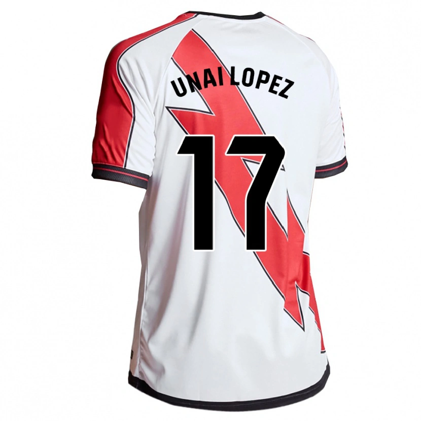 Danxen Herren Unai López #17 Weiß Rot Heimtrikot Trikot 2025/26 T-Shirt Schweiz