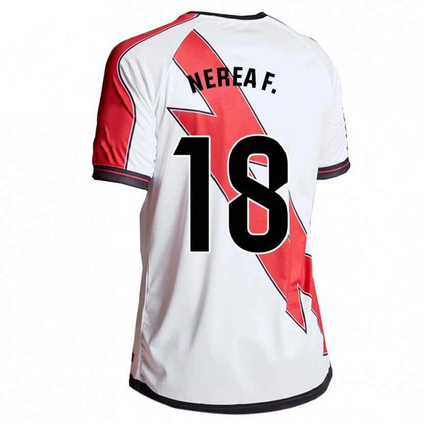 Danxen Herren Nerea Fernández Santos #18 Weiß Rot Heimtrikot Trikot 2025/26 T-Shirt Schweiz