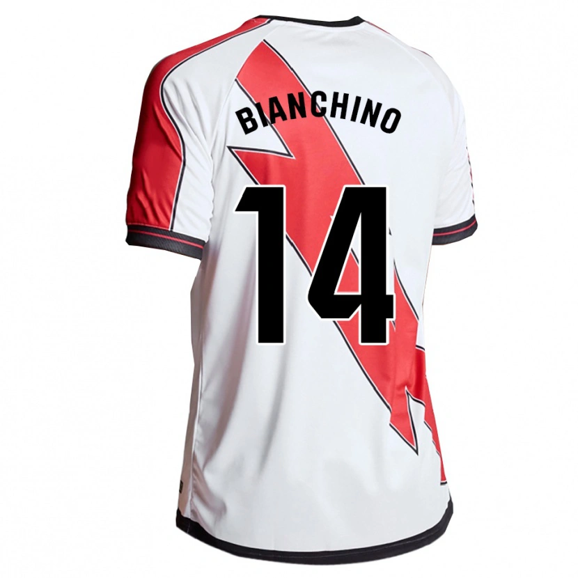 Danxen Herren Nicolò Bianchino #14 Weiß Rot Heimtrikot Trikot 2025/26 T-Shirt Schweiz