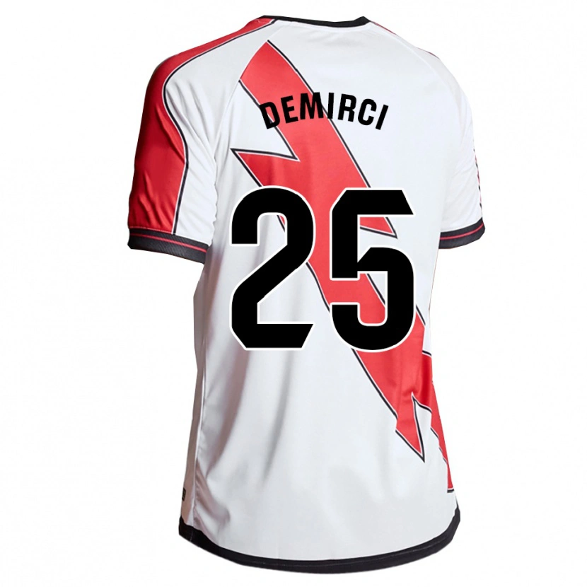 Danxen Herren Mert Demirci #25 Weiß Rot Heimtrikot Trikot 2025/26 T-Shirt Schweiz