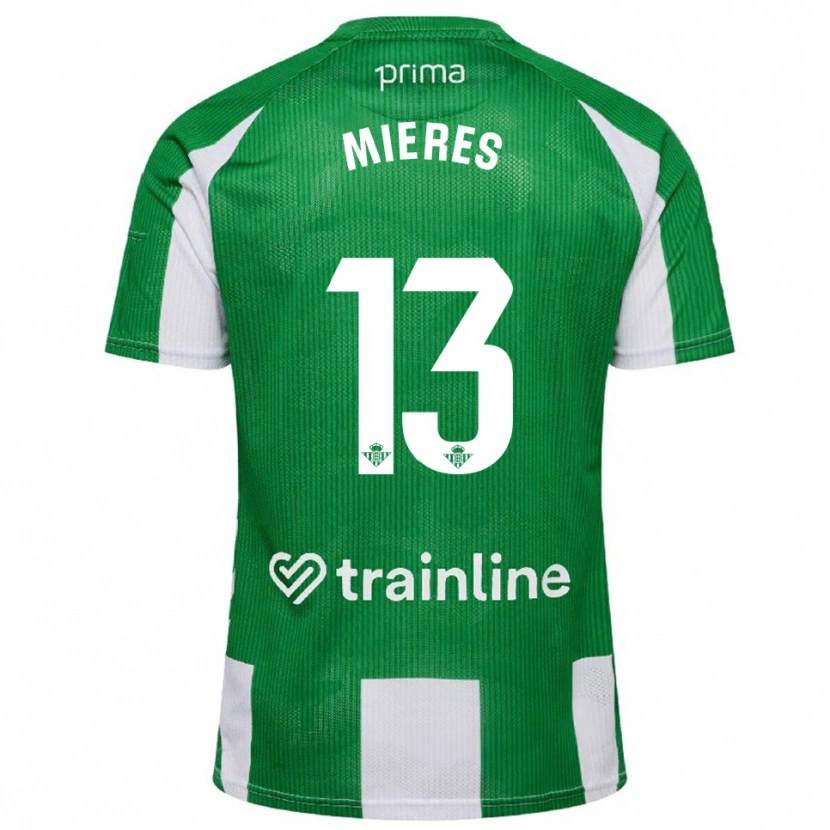 Danxen Herren Malena Mieres García #13 Grün Weiß Heimtrikot Trikot 2025/26 T-Shirt Schweiz