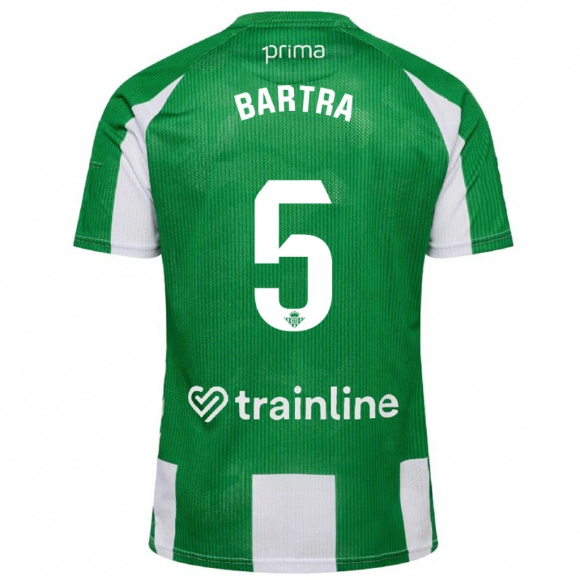Danxen Herren Marc Bartra #5 Grün Weiß Heimtrikot Trikot 2025/26 T-Shirt Schweiz
