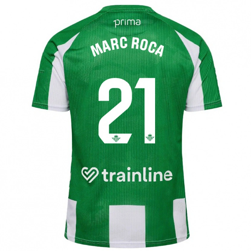 Danxen Herren Marc Roca #21 Grün Weiß Heimtrikot Trikot 2025/26 T-Shirt Schweiz