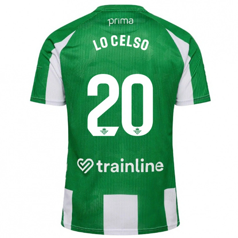 Danxen Herren Giovani Lo Celso #20 Grün Weiß Heimtrikot Trikot 2025/26 T-Shirt Schweiz