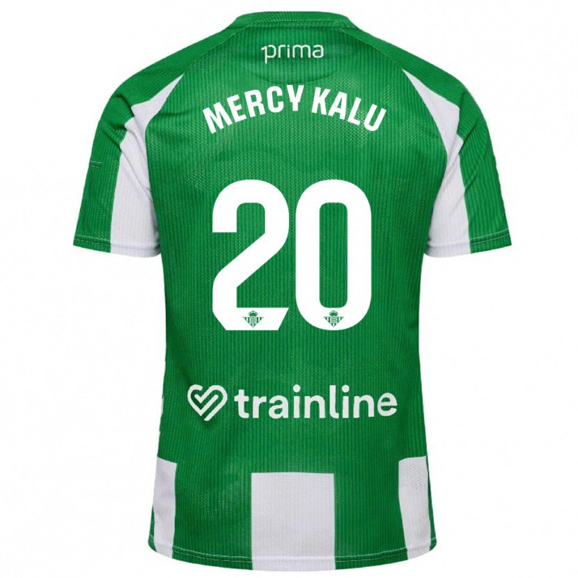 Danxen Herren Chinyere Mercy Kalu #20 Grün Weiß Heimtrikot Trikot 2025/26 T-Shirt Schweiz