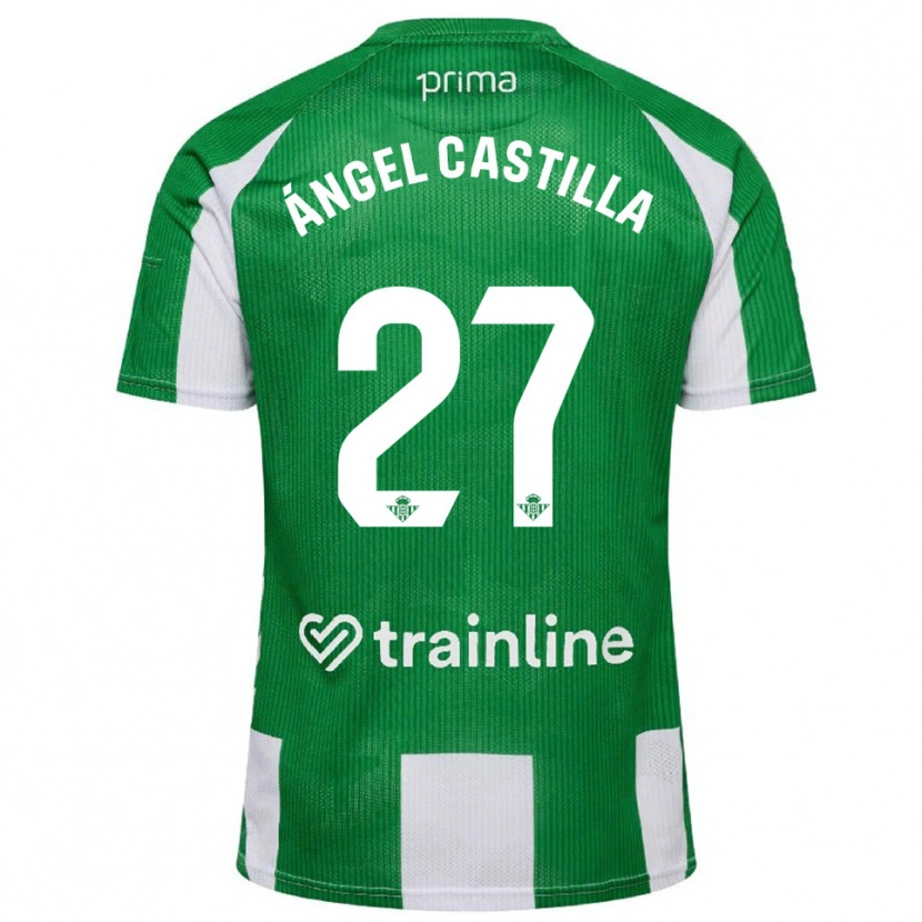 Danxen Herren Miguel Ángel Castilla #27 Grün Weiß Heimtrikot Trikot 2025/26 T-Shirt Schweiz