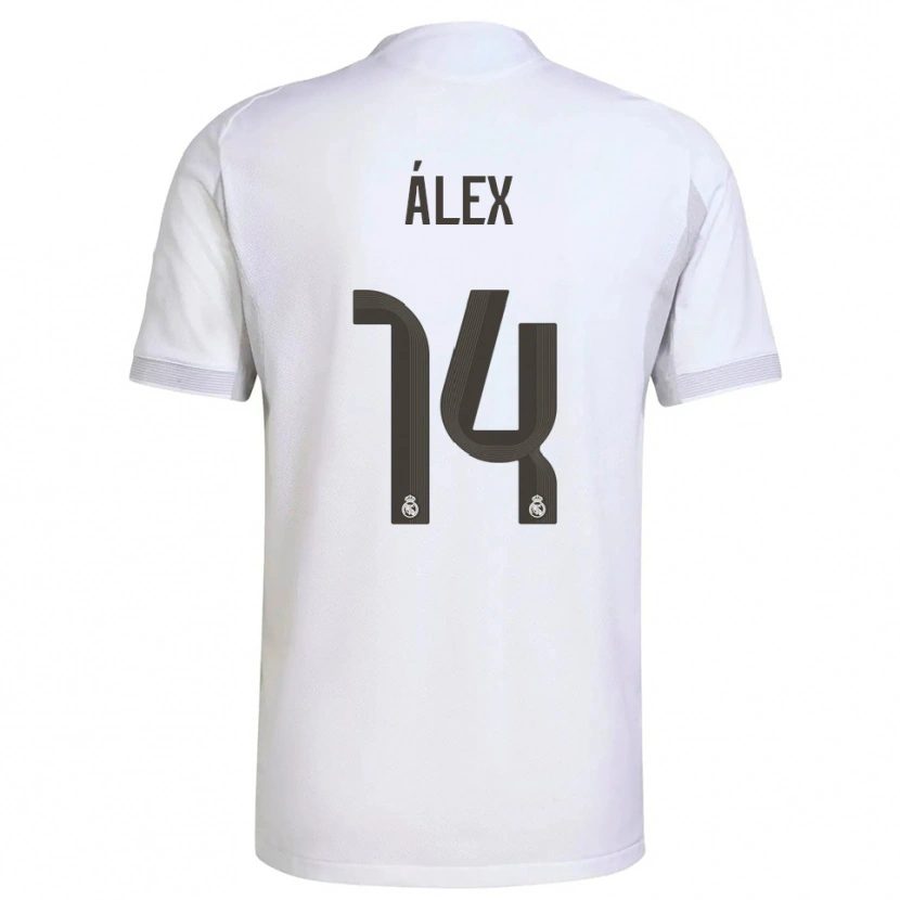 Danxen Herren Álex Pérez #14 Weiß Gelb Heimtrikot Trikot 2025/26 T-Shirt Schweiz