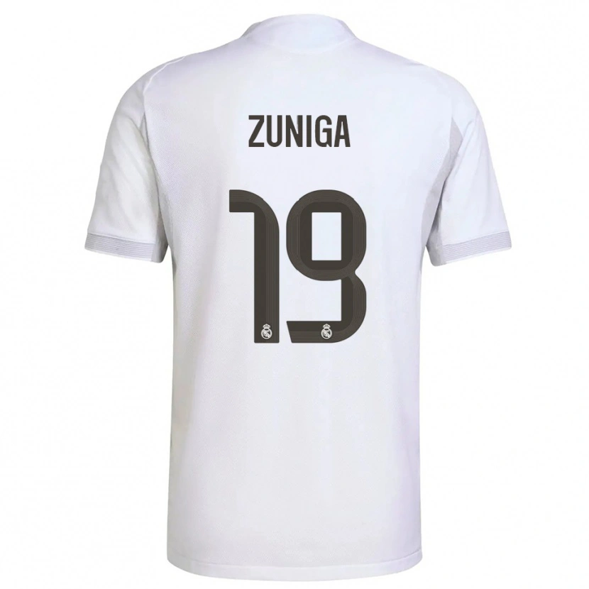 Danxen Herren Loren Zúñiga #19 Weiß Gelb Heimtrikot Trikot 2025/26 T-Shirt Schweiz