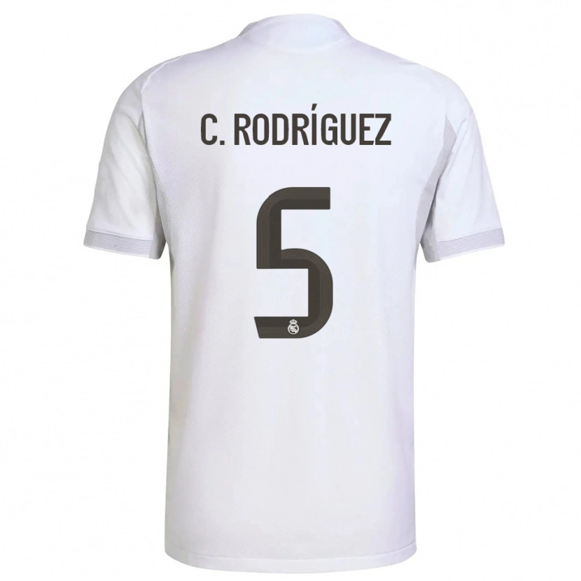 Danxen Herren Carlos Rodríguez #5 Weiß Gelb Heimtrikot Trikot 2025/26 T-Shirt Schweiz