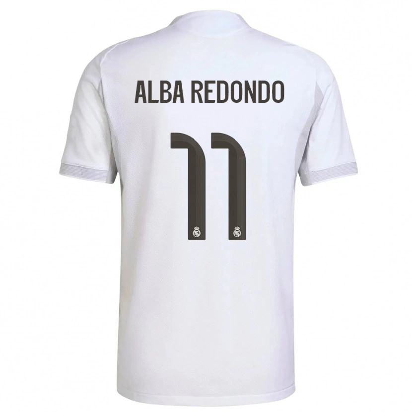 Danxen Herren Alba Redondo #11 Weiß Gelb Heimtrikot Trikot 2025/26 T-Shirt Schweiz