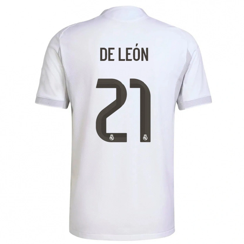 Danxen Herren Jeremy De León #21 Weiß Gelb Heimtrikot Trikot 2025/26 T-Shirt Schweiz