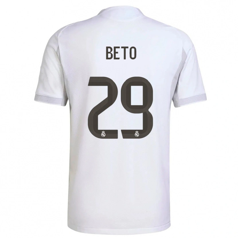 Danxen Herren Beto Martínez #29 Weiß Gelb Heimtrikot Trikot 2025/26 T-Shirt Schweiz