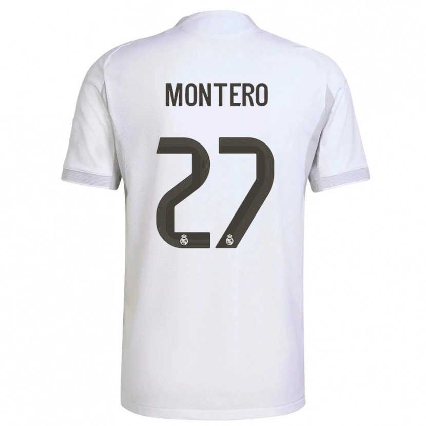 Danxen Herren Pablo Montero #27 Weiß Gelb Heimtrikot Trikot 2025/26 T-Shirt Schweiz