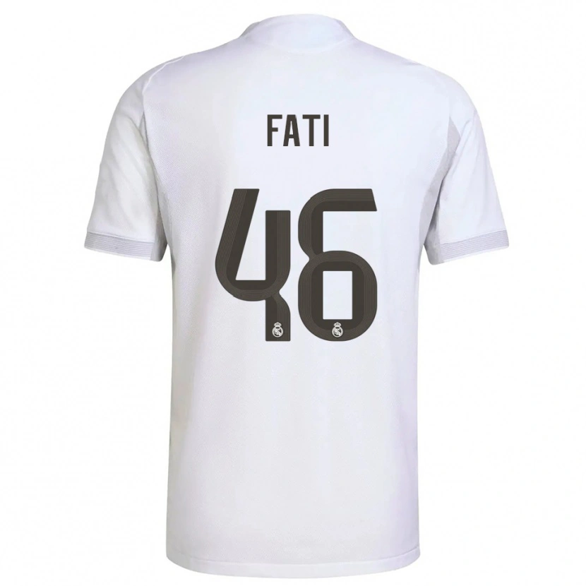 Danxen Herren Lamini Fati #46 Weiß Gelb Heimtrikot Trikot 2025/26 T-Shirt Schweiz