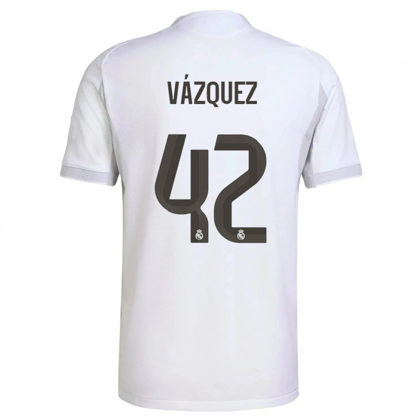 Danxen Herren Erik Vázquez #42 Weiß Gelb Heimtrikot Trikot 2025/26 T-Shirt Schweiz