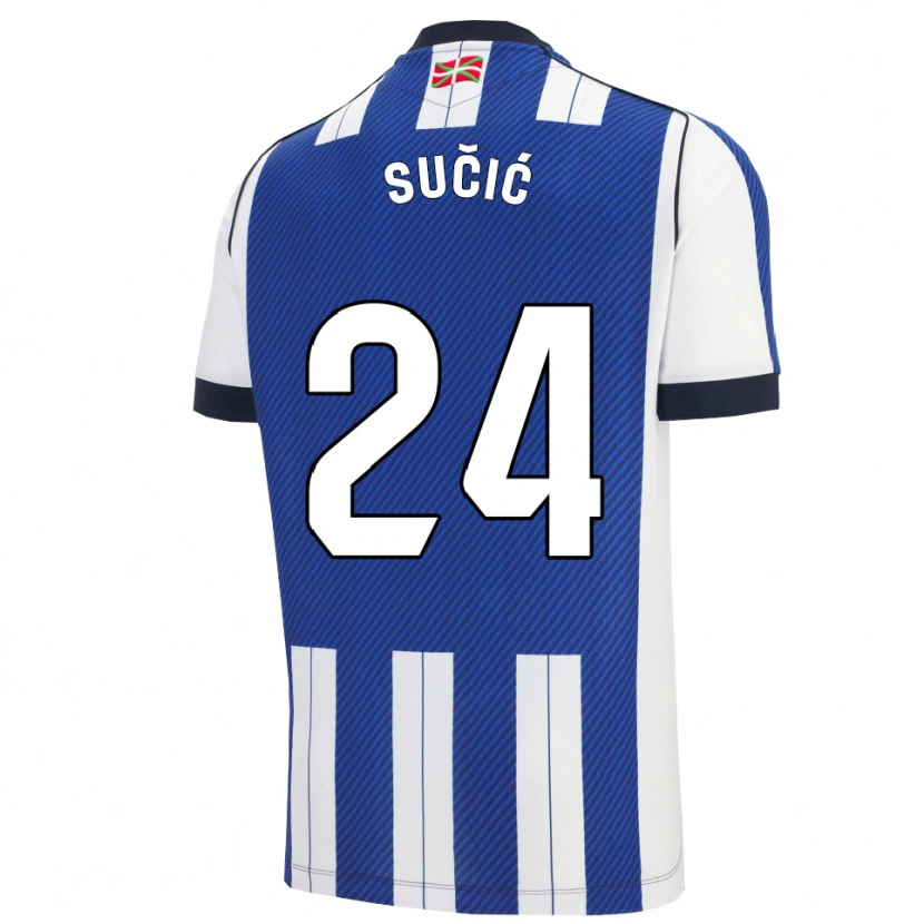 Danxen Herren Luka Sucic #24 Blau Weiß Heimtrikot Trikot 2025/26 T-Shirt Schweiz